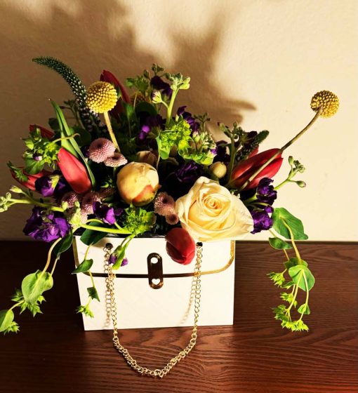 Chic Purse Floral Arrangement