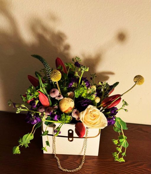 Chic Purse Floral Arrangement - Image 4